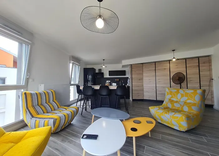 Contemporain 3 Avec Vue Sur Canal, Parking Et Internet à - Fr-1-584-343 Appartamento Nancy